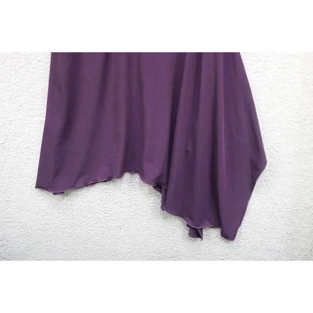 Rabbit Rabbit Rabbit Designs Purple Midi Asymmetrical Dress-Size 8 - Picture 4 of 8